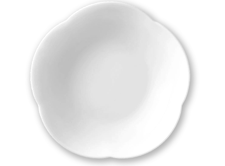 白いフラワーボウル