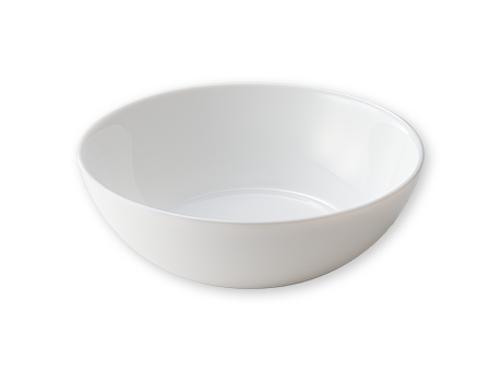 白いスマイルボウル