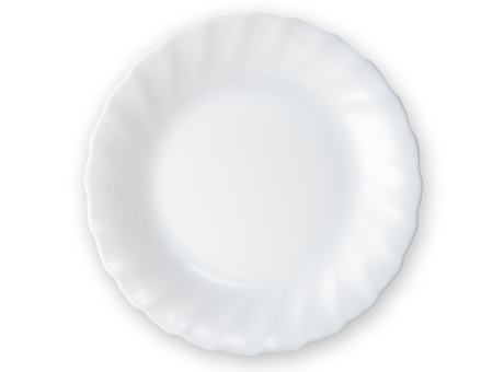 白いフローラルディッシュ