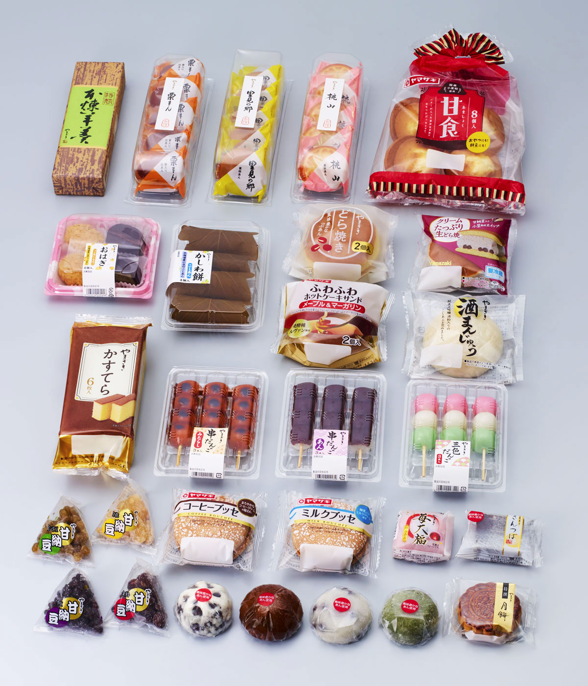 素材と技術を活かした和菓子類