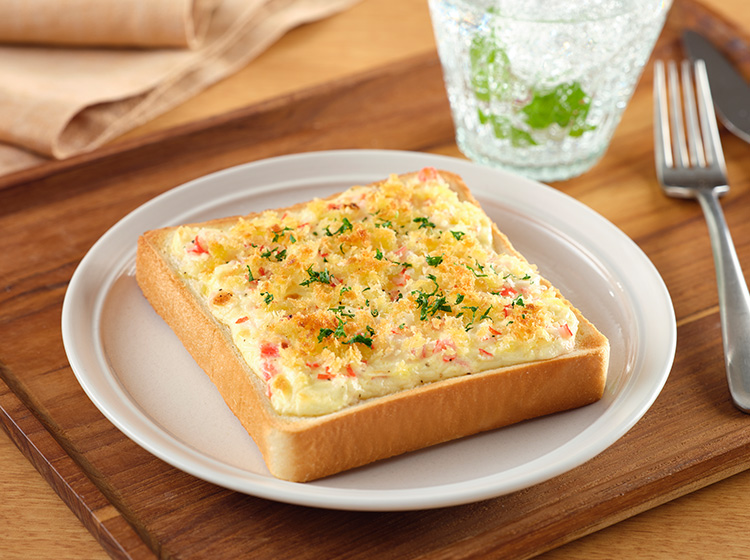 まるでカニクリームコロッケトースト