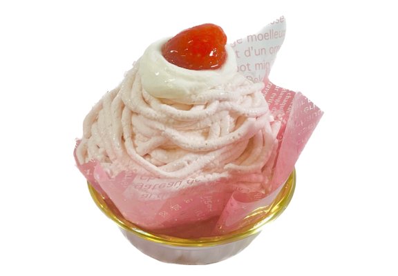 苺と桜風味のモンブラン
